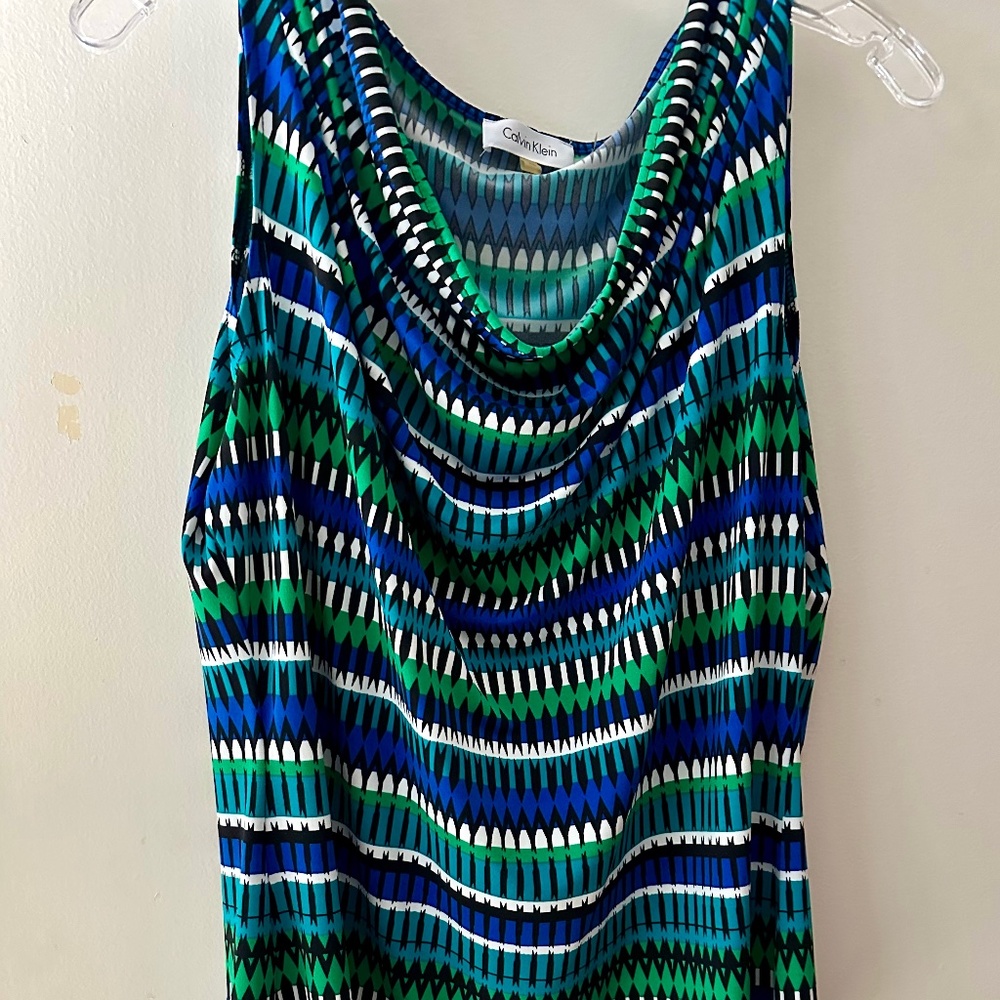Blue Sleeveless Top
